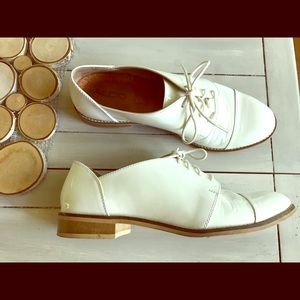 Aldo White Patent Oxfords